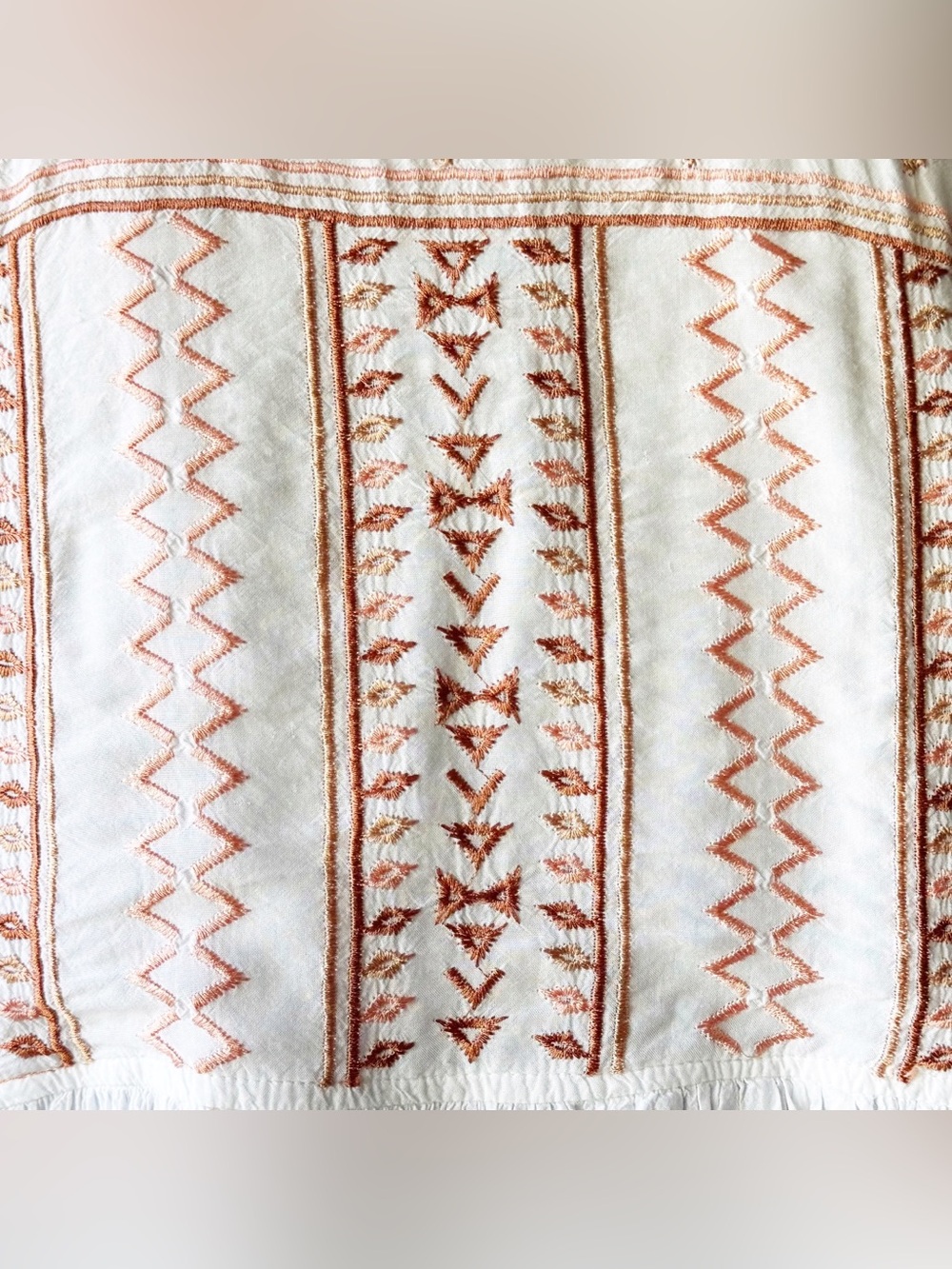 Melissa Odabash Natalia Boho White Embroidered Mini Dress - Picture 15 of 17